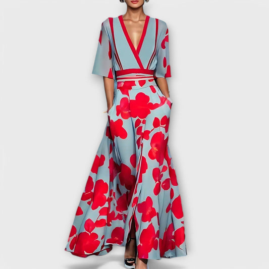 סמלת אתוי פרחונית אלגנטית