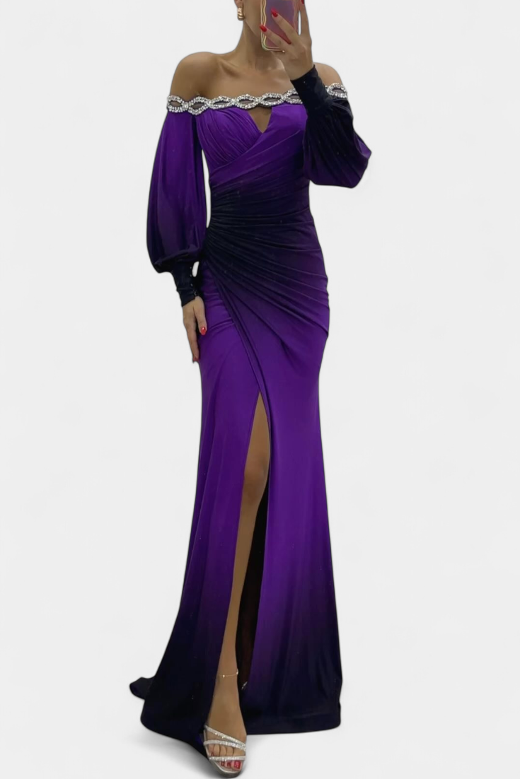 שמלות מקסי ג'וליטה עם כתפיים חשופות