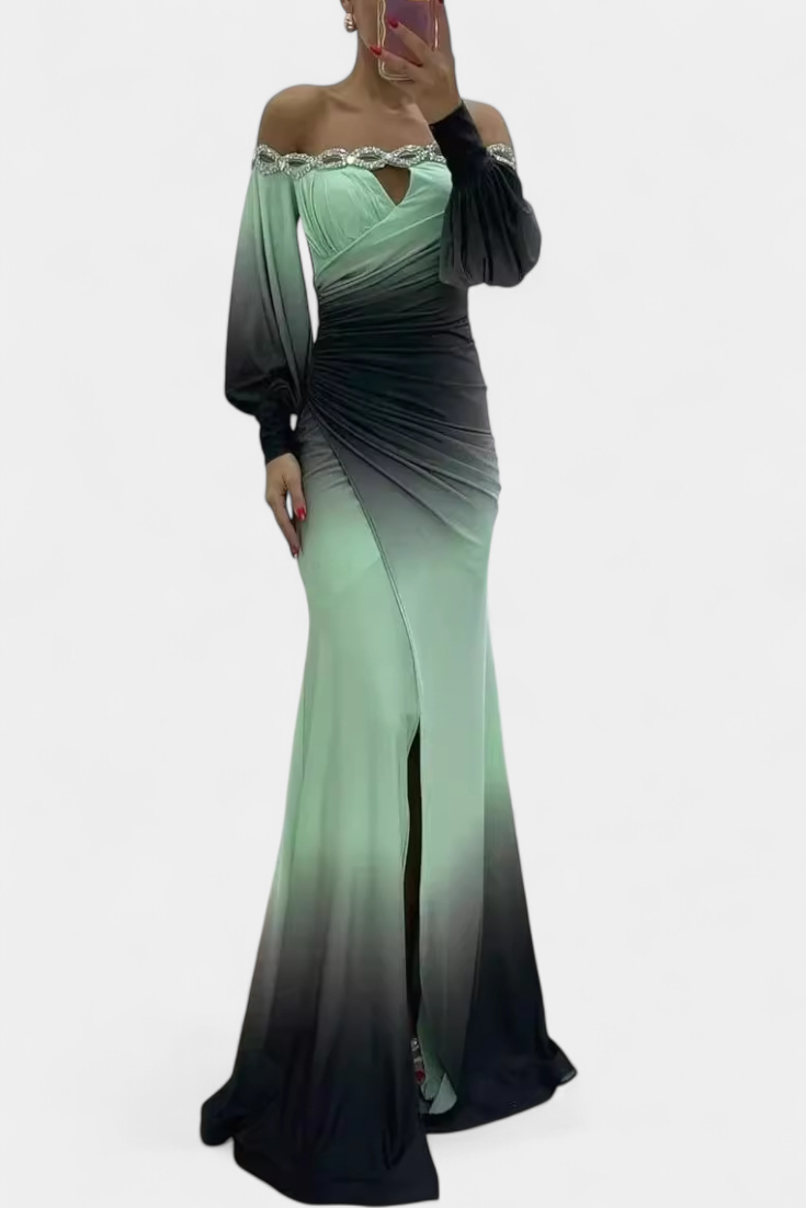 שמלות מקסי ג'וליטה עם כתפיים חשופות